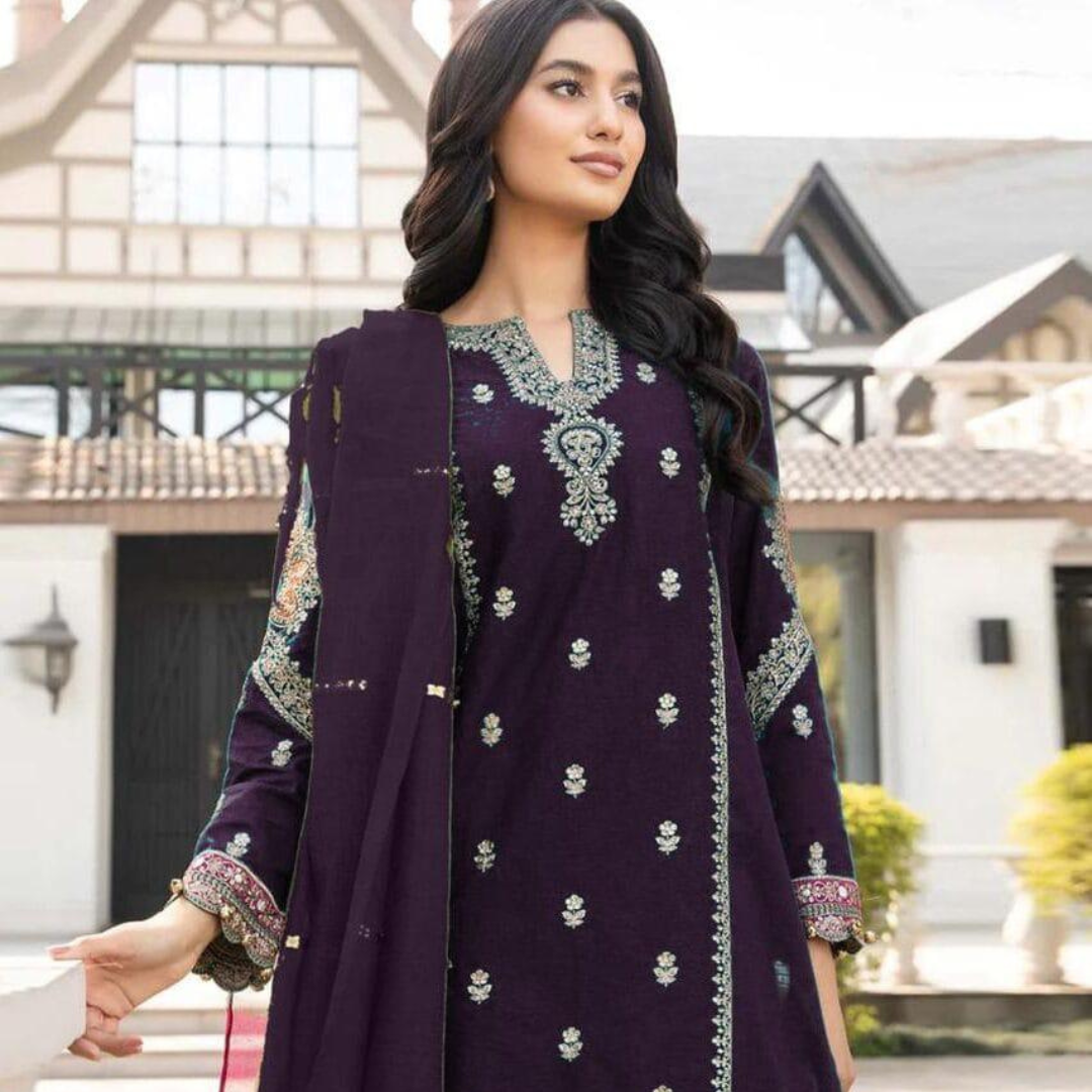 Premium Lawn collection 2026 Embroidered sleeves unstitched