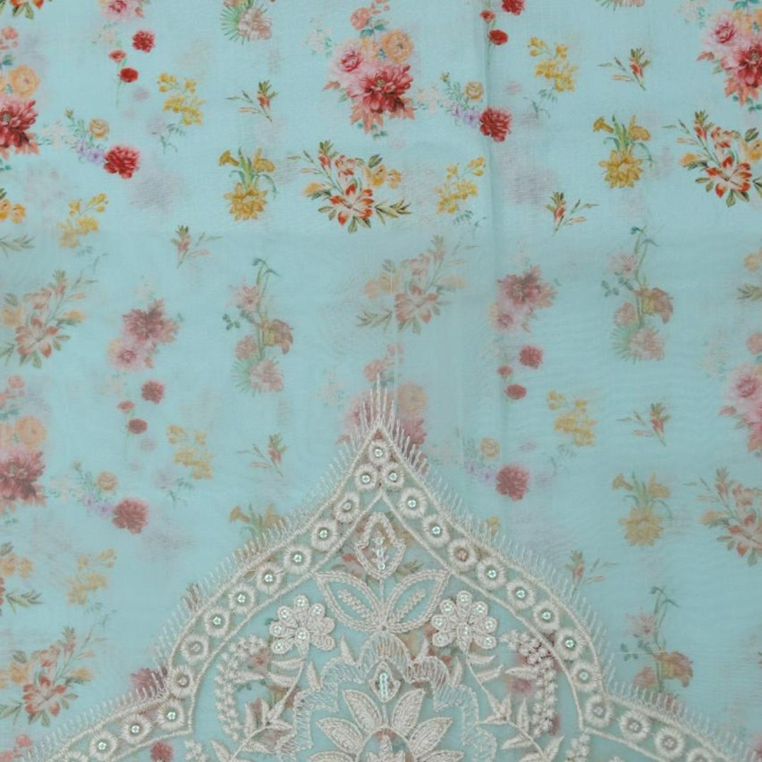 SUMMER COLLECTION  LAWN Fabric 3Pc unstitching