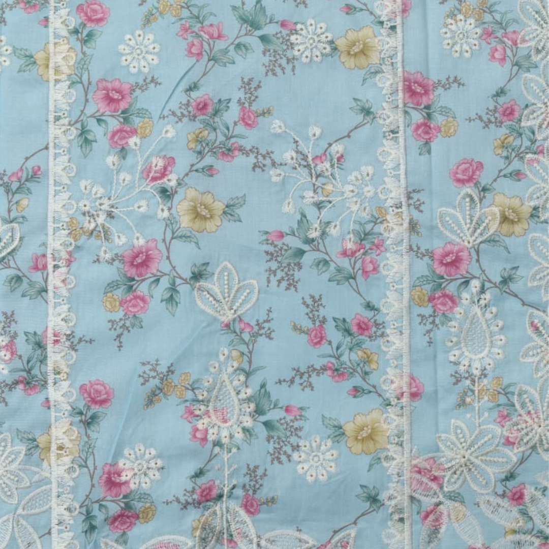 SUMMER COLLECTION LAWN Fabric 3Pc unstitching Front Lawn Emb Printed