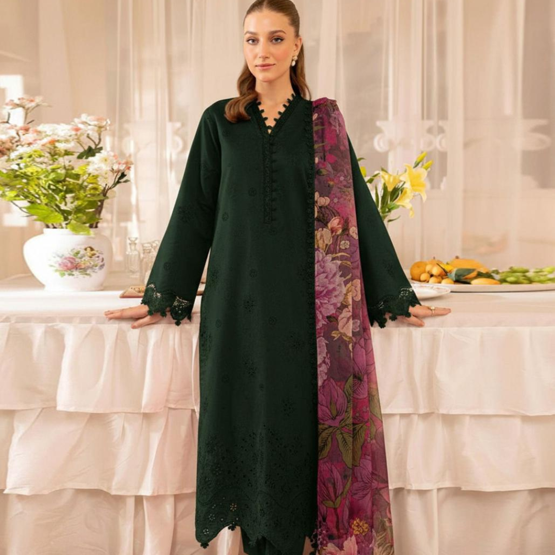 SUMMER FABRIC Lawn Cotton 3pc suit unstitching