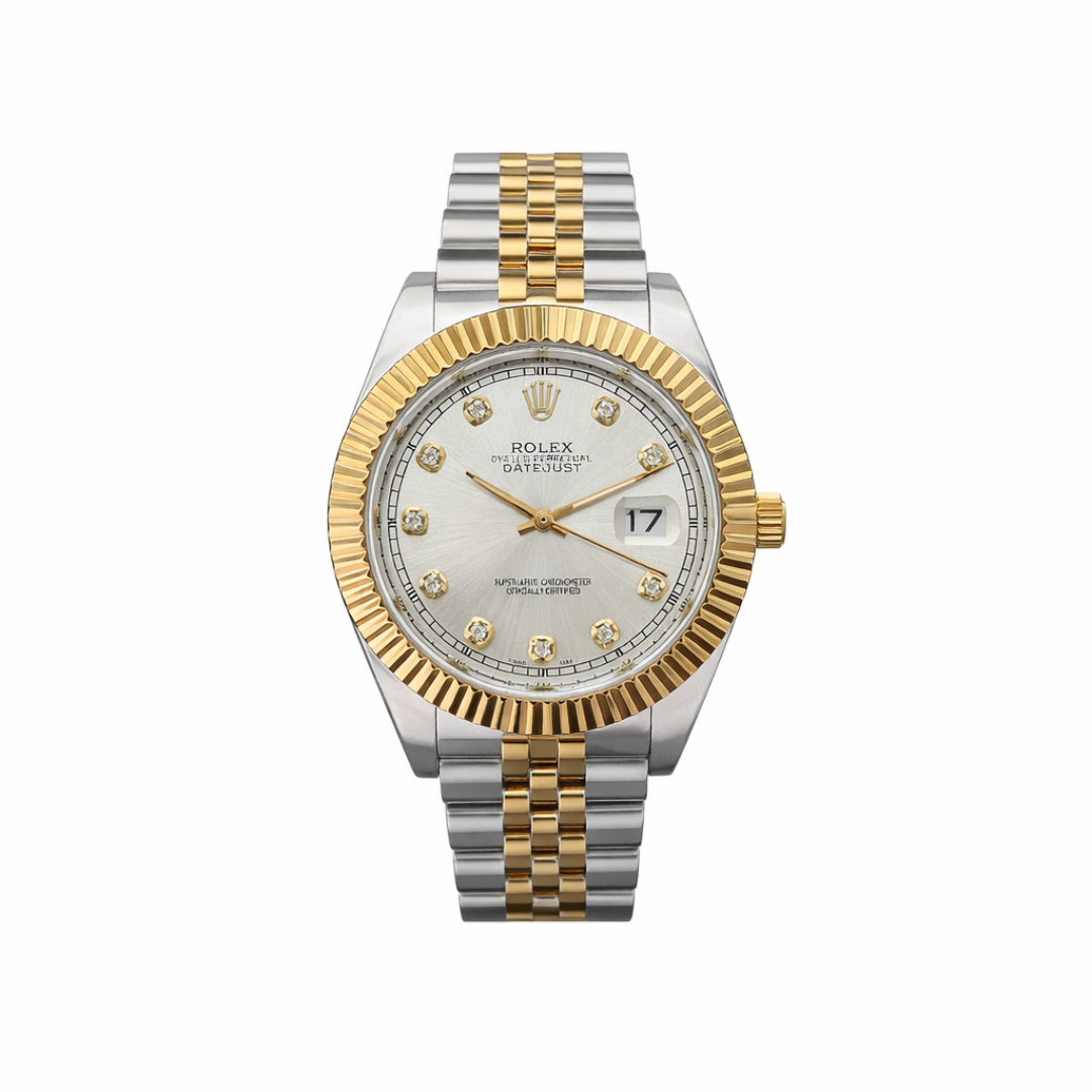 Premium: Classic Two-Tone Gold & Silver Luxury Watch – Jubilee Bracelet for Men