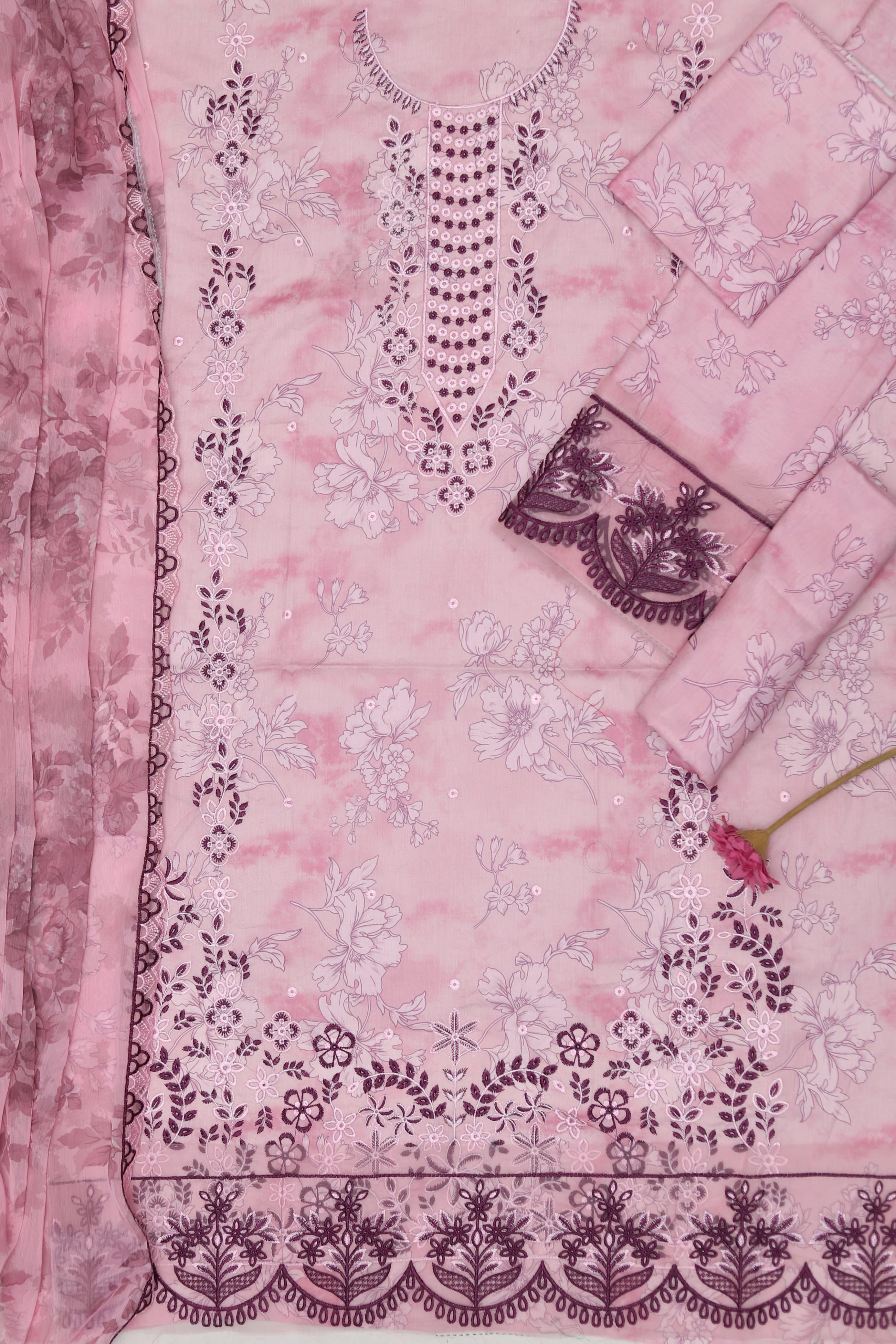 SUMMER COLLECTION 2026  LAWN Fabric 3Pc unstitching