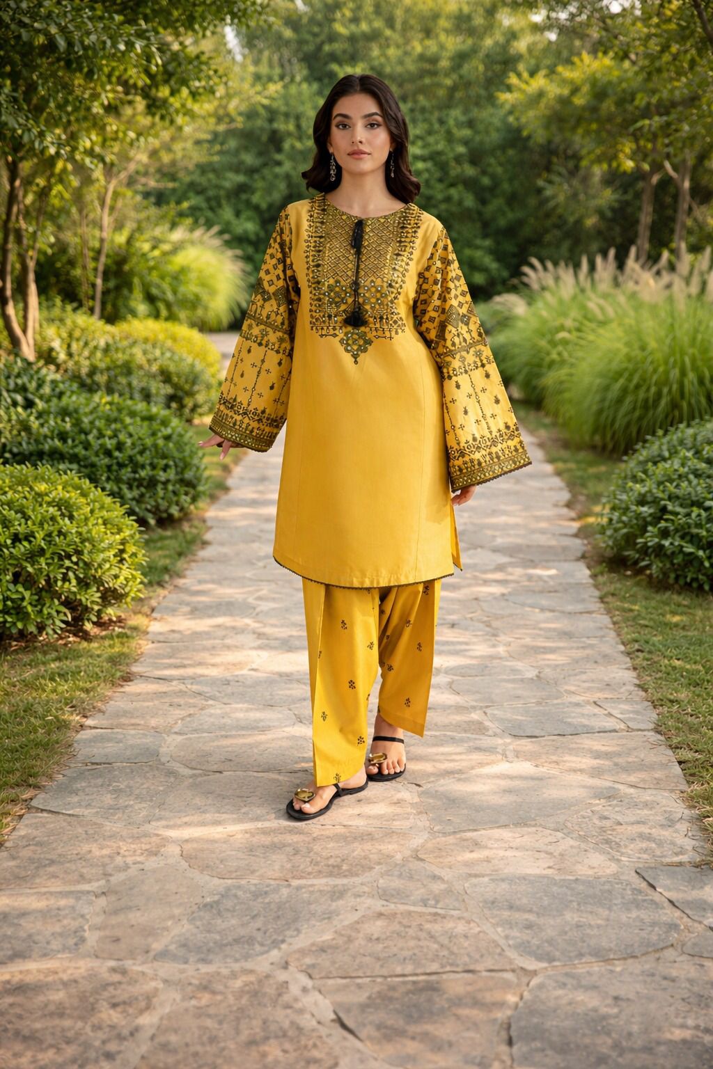 LAWN  fabric 2pc unstitching Embroidery collection