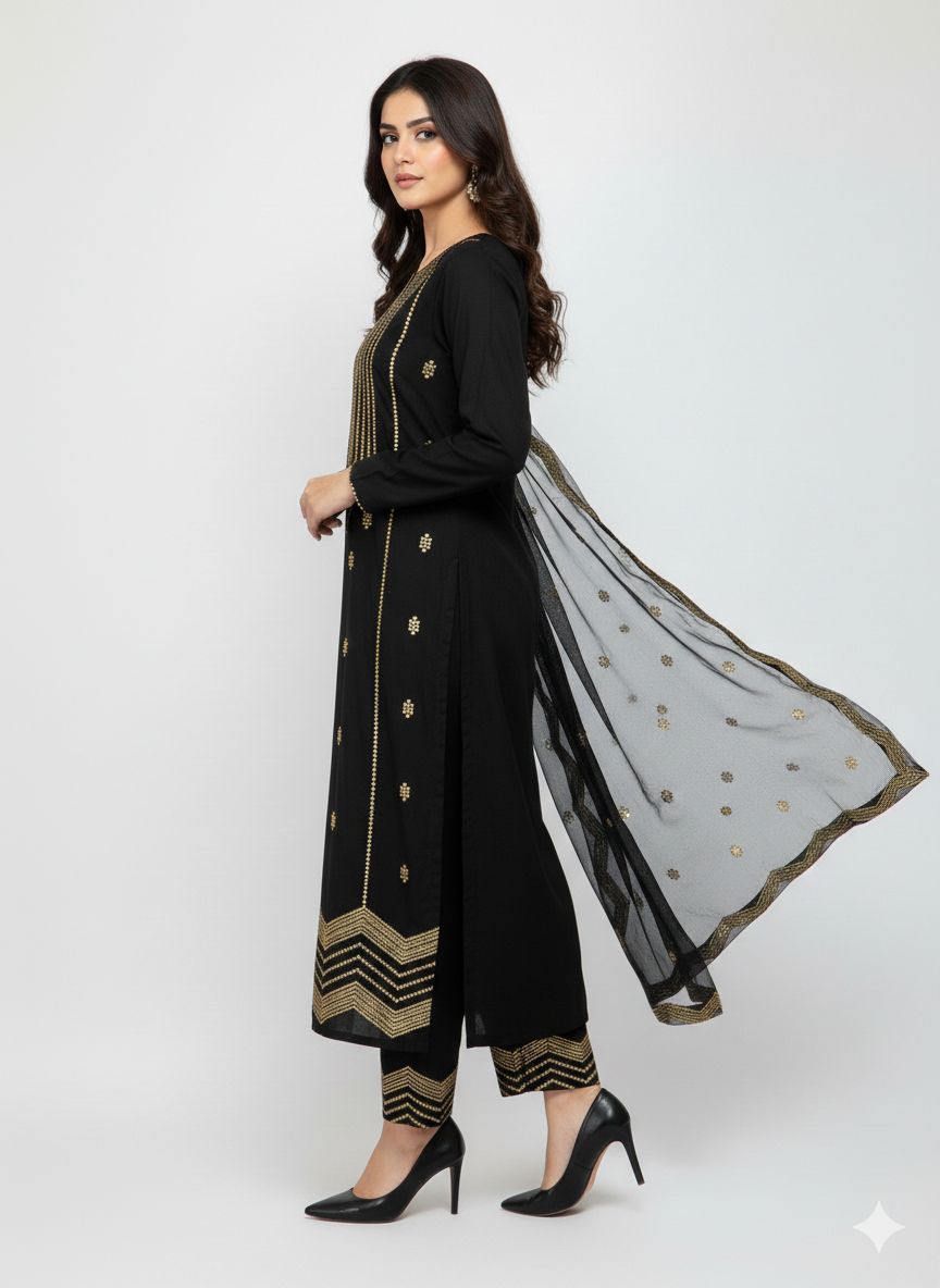 3 pieces suits on soft premium quality Lawn cotton