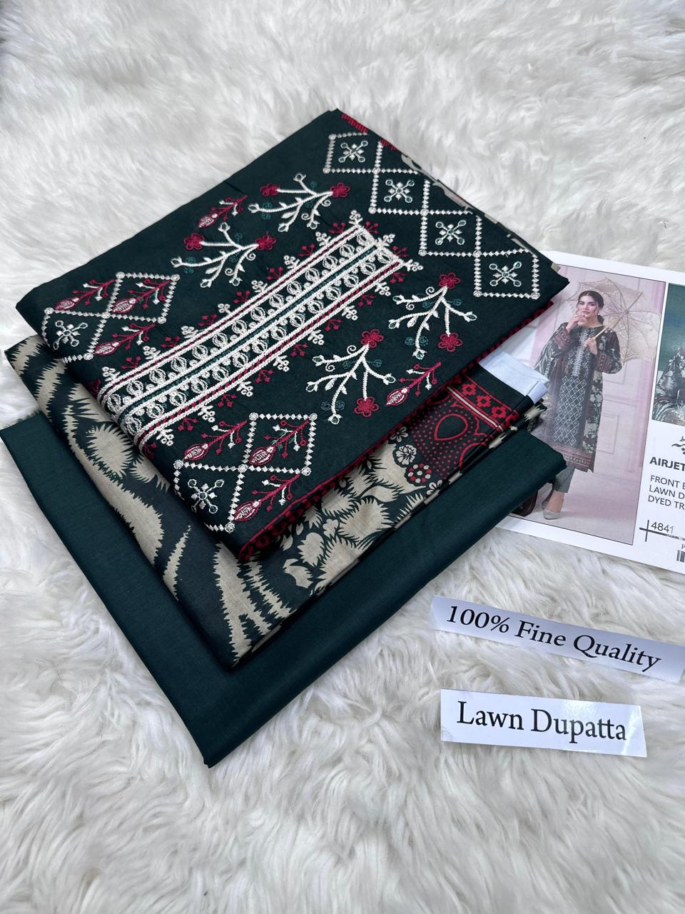 Fabric:90/70 AIRJETLawn (لان 3pcs unstich