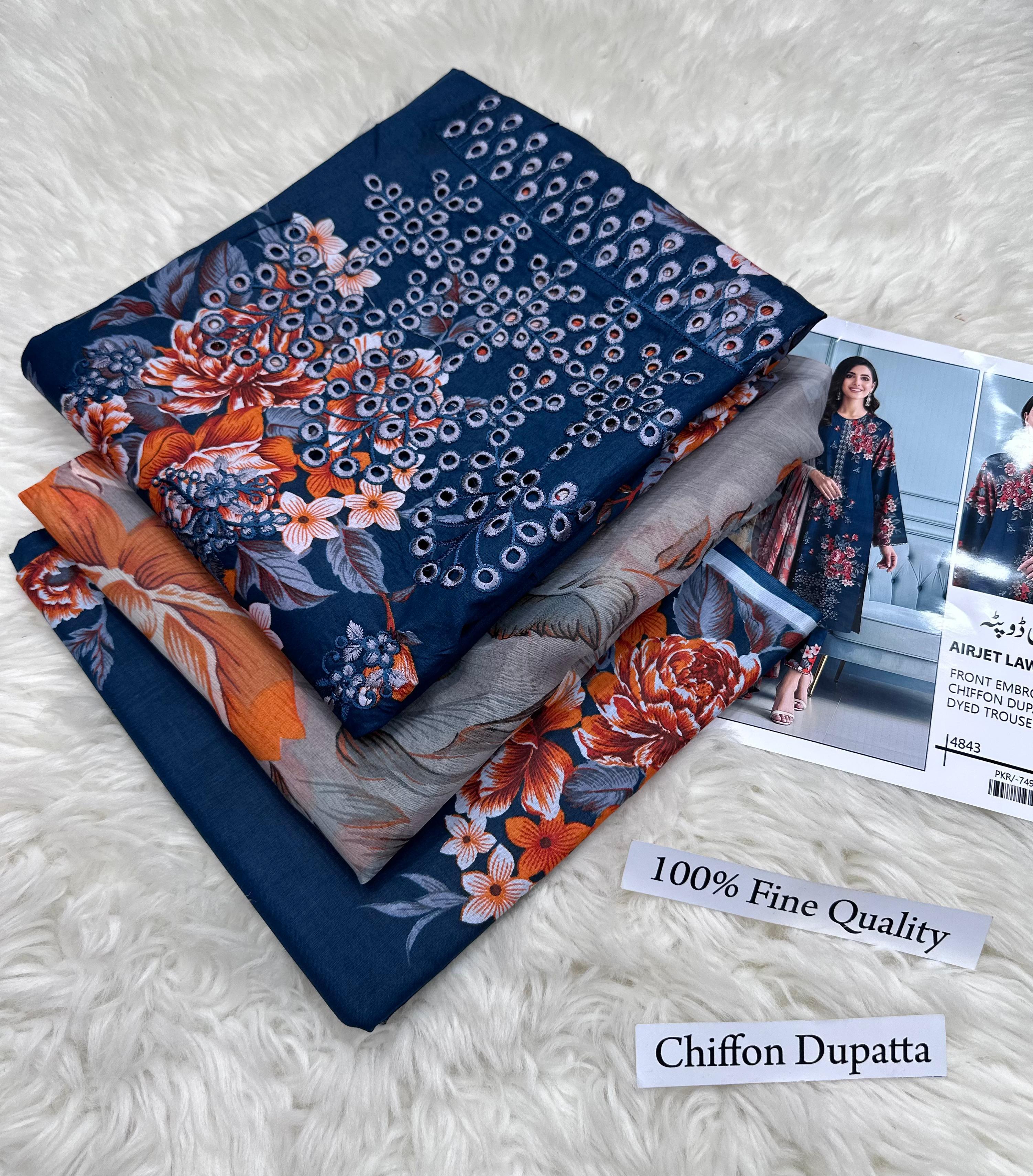 Fabric:90/70 AIRJETLawn (لان) 3pcs